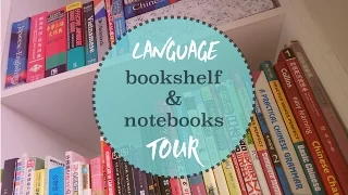 Bookshelf and language notebooks tour | 나의 외국어 책 소개해주기