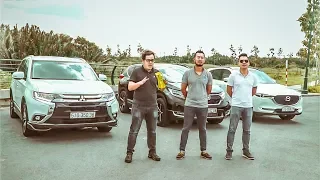 So sánh Mazda CX5 vs Honda CRV vs Mitsu Outlander về độ êm ái |XEHAY.VN|