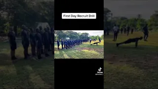 Jcf First day recruit drill 👮‍♂️/ Jcf recruits in training full  video 📹 🔫