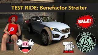 Benefactor Streiter. Test Ride. GTA Online. May 30 to June 5, 2024. Tacet_Mortem.