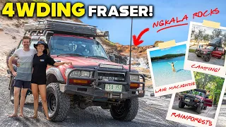 COMPLETE Fraser Island 4WD CAMPING Adventure! | BREAKDOWNS, WILD WEATHER, Ngkala Rocks!