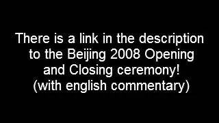 Link to full replay Beijing 2008 Olympic opening and closing ceremony!