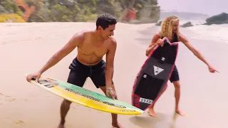 SKIMBOARDING FOR THE FIRST TIME? HOW HARD CAN IT BE?