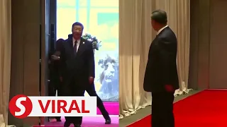 MOMENT: Xi's aide blocked from entering BRICS summit venue