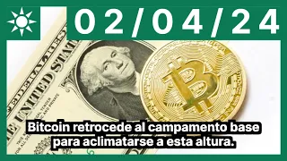 Bitcoin retrocede al campamento base para aclimatarse a esta altura.