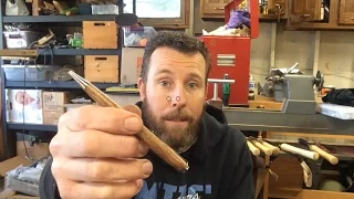DIY one piece slimline wood pen