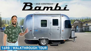 TINY $63,600.00 Airstream Camping Trailer | 2023 Bambi 16RB Walk Through Tour