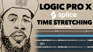Time Stretching Loops in Logic Pro X is TOO Easy!! Made a Crazy Beat using Splice Sample [Tutorial]