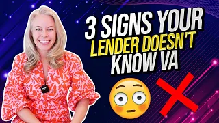 3 Signs Your Mortgage Lender Doesn't Understand VA Loans - For First Time Home Buyers 🏡