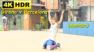Girona v Barcelona, Mystery Ball, Legendary Difficulty, Volta EA FC 24 Gameplay (PS5 UHD 4K60FPS HDR