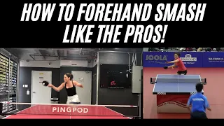 How to Forehand Smash Like The Pros!