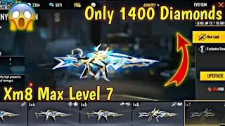 Evo Xm8 Max Level 7 Upgrading | Free Fire Evo Xm8 Gun Skin | Evo Gun Free Fire MAX