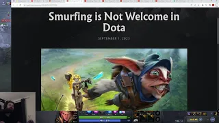 Gorgc happiest day of his life, "I'm going on a WIN STREAK" smurf account getting banned Dota 2