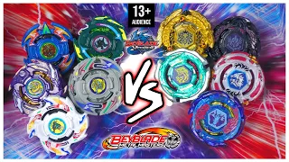 Beyblade (2002) VS Beyblade Metal Fight (2010) Beyblade Burst REMAKE TEAM BATTLE