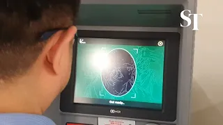 OCBC ATM with facial recognition technology