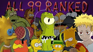 EVERY Simpsons Treehouse of Horror Sketch Ranked | ALL 99 Halloween Segments [2023]