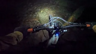 Riding Double Black Trails In the Dark--Magicshine MJ906S & Allty 1500--reviewed by Dangerous Dave