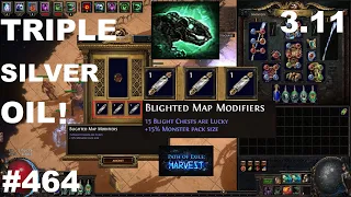 *TRIPLE SILVER OIL* TIER 16 BLIGHTED MAP LOOT IN HARVEST LEAGUE - 464
