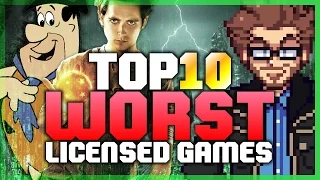 Top 10 WORST Licensed Games! - Austin Eruption