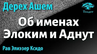 [48 часть] Об именах Элоким и Аднут. Дерех Ашем. Рав Элиэзер Ксидо