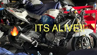 Part 3: Oil, Flywheel & Stator Install Rebuilding Crashed BMW S1000RR Copart Motorcycle Wrecked