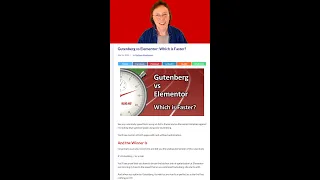 Gutenberg vs Elementor - which is faster?