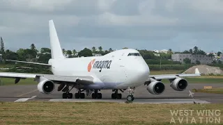 Barbados Plane Spotting | Magma Aviation 747, American A321 Neo