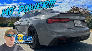 Audi RS5 on Ethanol! Stage 1 E85 Tune Makes Big Power Gains! #audirs5