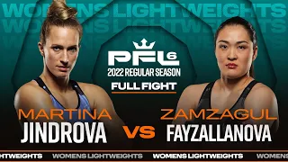 Martina Jindrova vs Zamzagul Fayzallanova | PFL 6, 2022