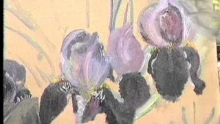 Iris time lapse painting demonstration
