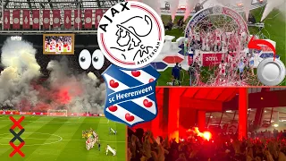 AJAX CHAMPIONS WITH INSANE PYRO AND POGO + ENTRADA l Ajax - Heerenveen (5-0) l Eredivisie