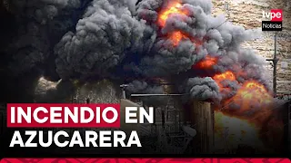 La Libertad: registran incendio en azucarera Casa Grande