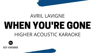 When You're Gone (Higher Key) Acoustic Guitar Karaoke/Instrumental Avril Lavigne