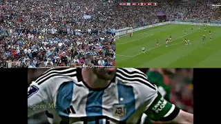 Argentina Fans Reaction Messi Goal vs Mexico | FIFA World Cup 2022