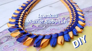 How To Make Lawakua Warrior Ribbon Lei part 1 of 2