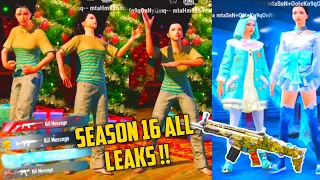 SEASON 16 ALL EMOTES IN PUBG MOBILE | PUBG MOBILE SEASON 16 ALL EMOTES | SEASON 16 LEAKS IN PUBG