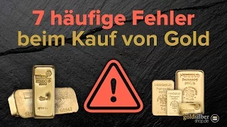 Gold kaufen: 7 häufige Fehler