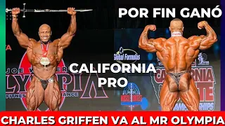 Charles Griffen Ganó el California Pro y Clasifica al Mr. Olympia 2022. Resultados Top 5.