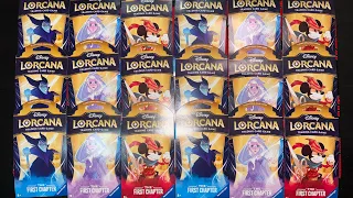 How Many ENCHANTED Cards did I Get Opening Disney Lorcana The First Chapter 24 Sleeved Booster Packs