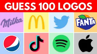 Guess the Logo in 3 Seconds | 100 Famous Logos | Ultimate Logo Quiz 2023