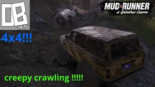 Mudrunner : multiplayer on sasquatch mountain lots of lower gear crawls!!!