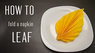 How to Fold a Napkin into a Leaf