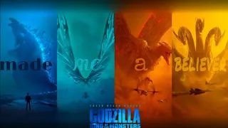 Godzilla, Mothra, Rodan, and King Ghidorah singing Imagine Dragons Believer covered by Solence