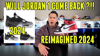 JORDAN 1 HYPE COMING BACK ??? 2024 JORDAN 1 BLACK TOE REIMAGINED & FEAR 4 RETURNING IN 2024