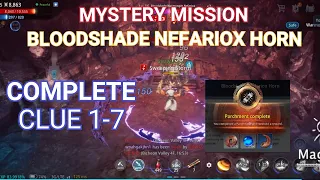 BLOODSHADE NEFARIOX HORN COMPLETE CLUE 1-7 | MYSTERY MISSION | MIR4 TUTORIAL (TAGALOG)