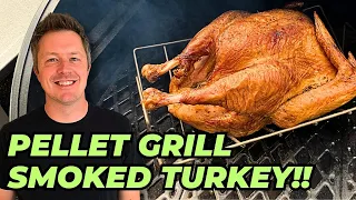 Juicy SMOKED TURKEY on a Pellet Grill! | CRISPY SKIN!