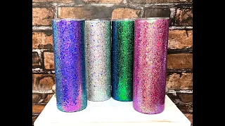 Color Shifting Glitter Tumblers