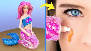 Nunca Velha Demais Para Bonecas / 8 Ideias De Maquiagem De Boneca DIY