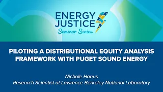 Piloting a Distributional Equity Analysis Framework with Puget Sound Energy