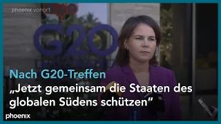 G20-Außenminister:innen-Treffen: Statement von Annalena Baerbock nach Abschluss am 22.07.22